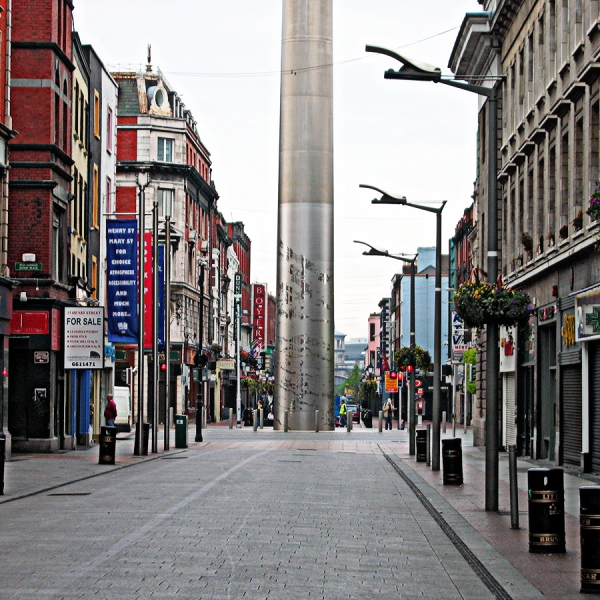 (Photo:) Dublin Spire seen from Henry Street