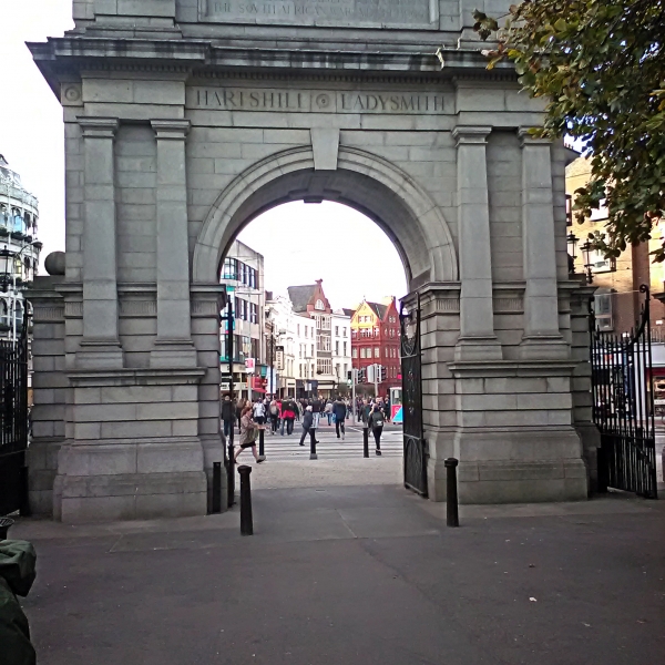 (Photo:) Fusiliers Arch in St.Stephens Green, Dublin