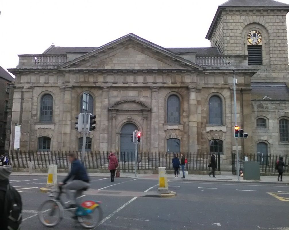 (Photo:) St. Catherine’s Church in Thomas Street Dublin. The Scene of Robert Emmet’s execution