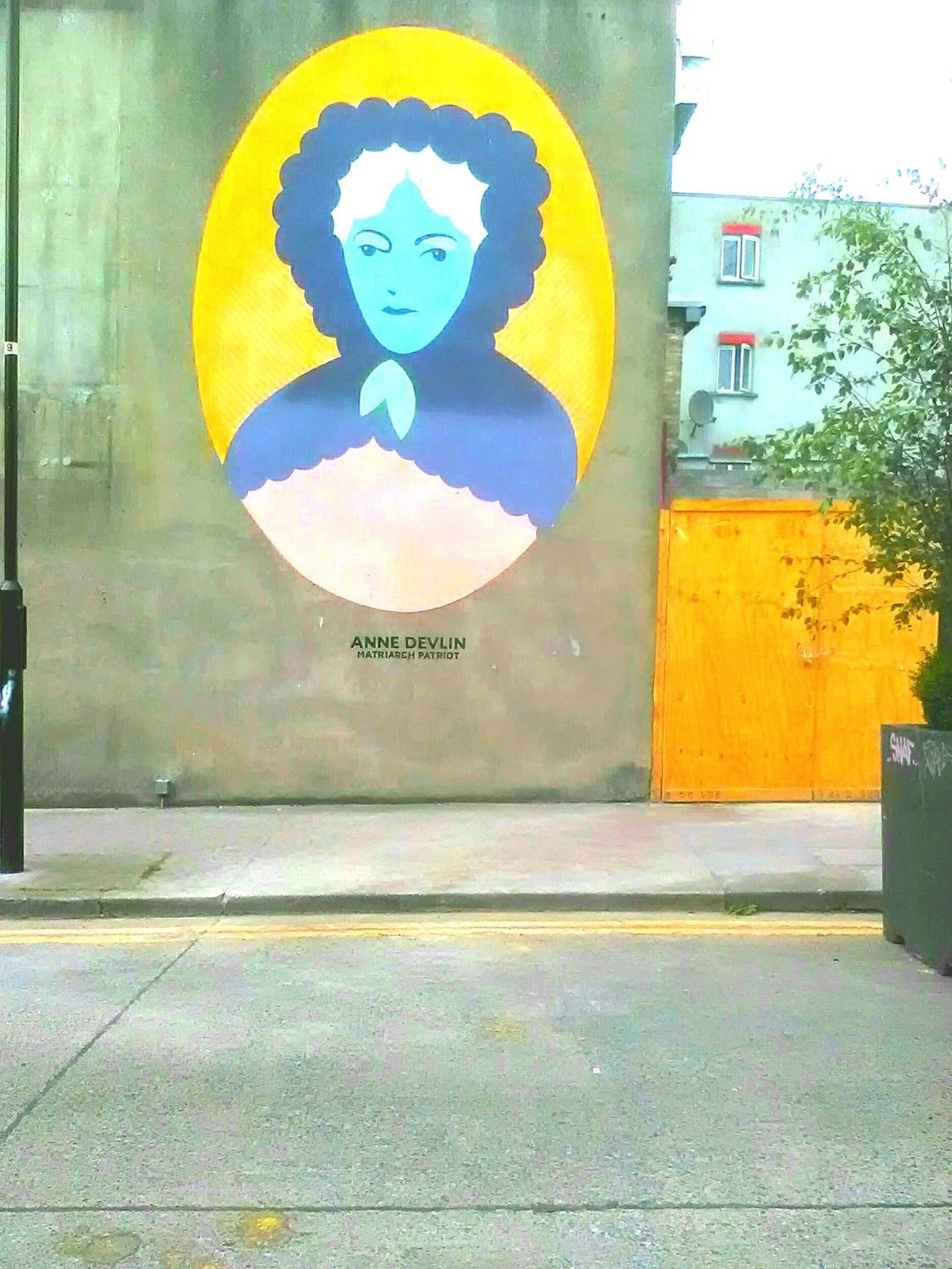 (Photo:) Mural commemorating the life of Anne Devlin