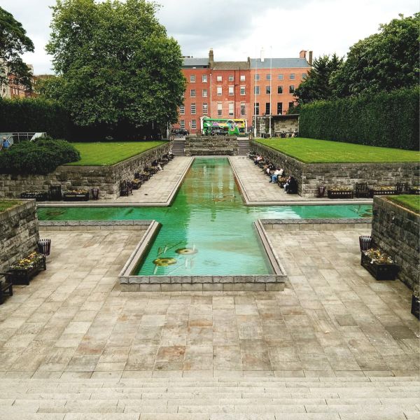 (Photo:) An oasis of calm in a Celtic commeration.