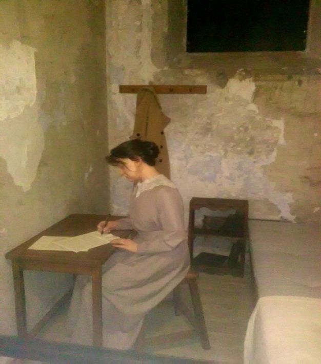 (Photo:) Markievicz in Cork City Gaol 1919