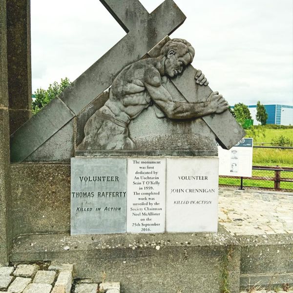 (Photo:) The Volunteer memorial.